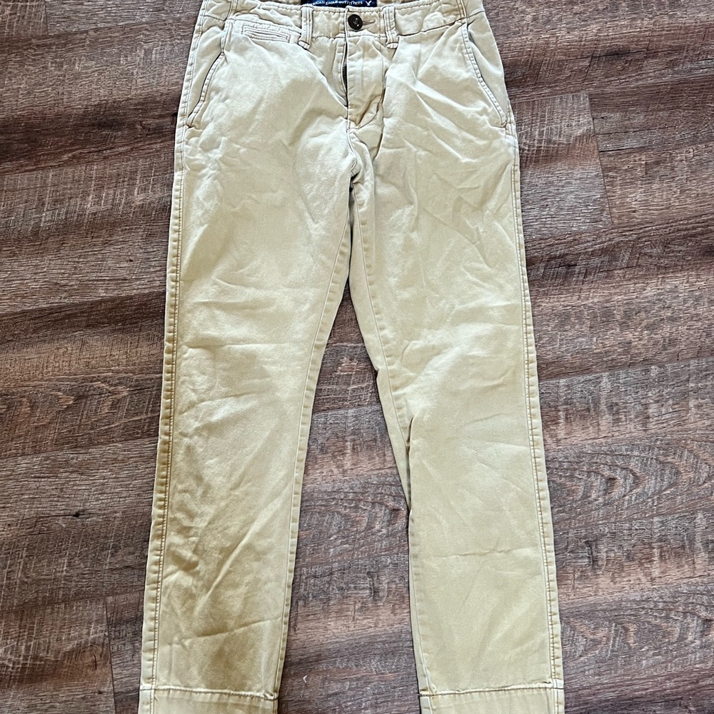 American Eagle Men's Khaki Skinny Pants Size 28x30